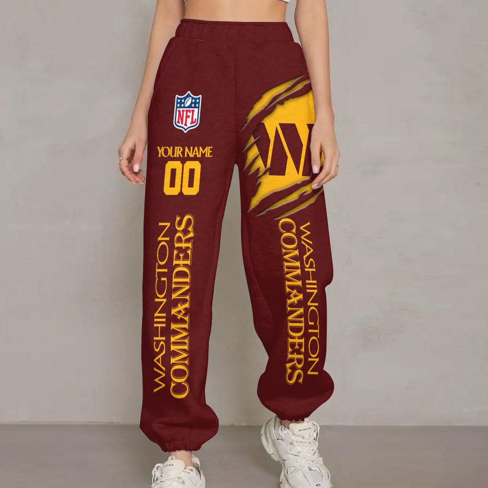 LIMITED EDITION - NEW PREMIUM NFL12 WTC WASHINGTON COMMANDERS UNISEX LONG PANTS
