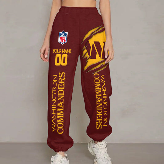 LIMITED EDITION - NEW PREMIUM NFL12 WTC WASHINGTON COMMANDERS UNISEX LONG PANTS