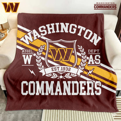 LIMITED EDITION - NEW CUSTOMIZED NFL12 WTC WASHINGTON COMMANDERS NORMAL & FLEECE BLANKET