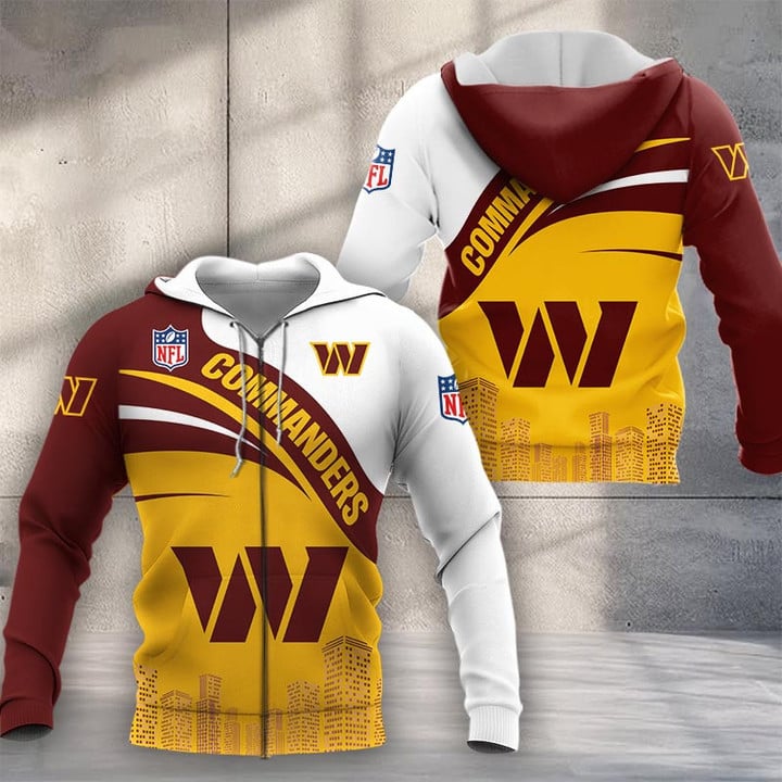 LIMITED EDITION - NEW CUSTOMIZED NFL12 WTC WASHINGTON COMMANDERS UNISEX T-SHIRT, POLO, HOODIE & JACKETS