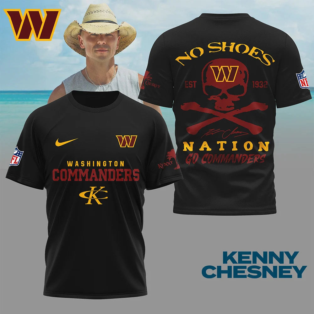 LIMITED EDITION - NEW CUSTOMIZED NFL12 WTC WASHINGTON COMMANDERS T-SHIRT | MULTIPLE COLORS AVAILABLE