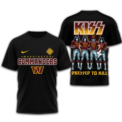 LIMITED EDITION - NEW CUSTOMIZED NFL12 WTC WASHINGTON COMMANDERS T-SHIRT | MULTIPLE COLORS AVAILABLE