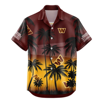 LIMITED EDITION - NEW CUSTOMIZED NFL12 WTC WASHINGTON COMMANDERS UNISEX HAWAIIAN SHIRT & SHORTS SET