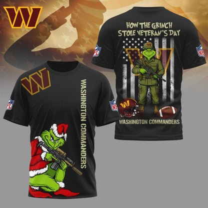 LIMITED EDITION - NEW CUSTOMIZED NFL12 WTC WASHINGTON COMMANDERS 3D SHIRT