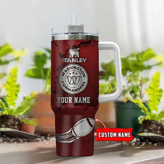 LIMITED EDITION - NEW CUSTOMIZED NFL12 WTC WASHINGTON COMMANDERS TUMBLER CUP