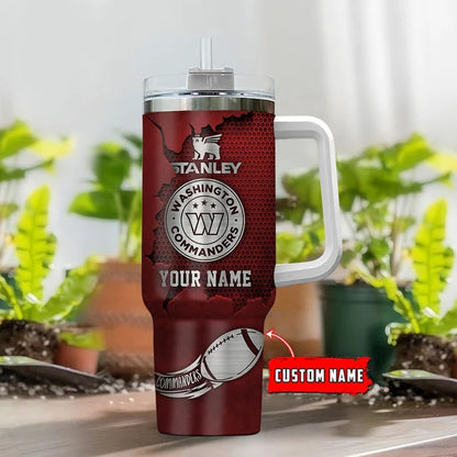 LIMITED EDITION - NEW CUSTOMIZED NFL12 WTC WASHINGTON COMMANDERS TUMBLER CUP