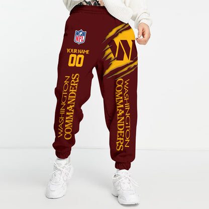 LIMITED EDITION - NEW PREMIUM NFL12 WTC WASHINGTON COMMANDERS UNISEX LONG PANTS