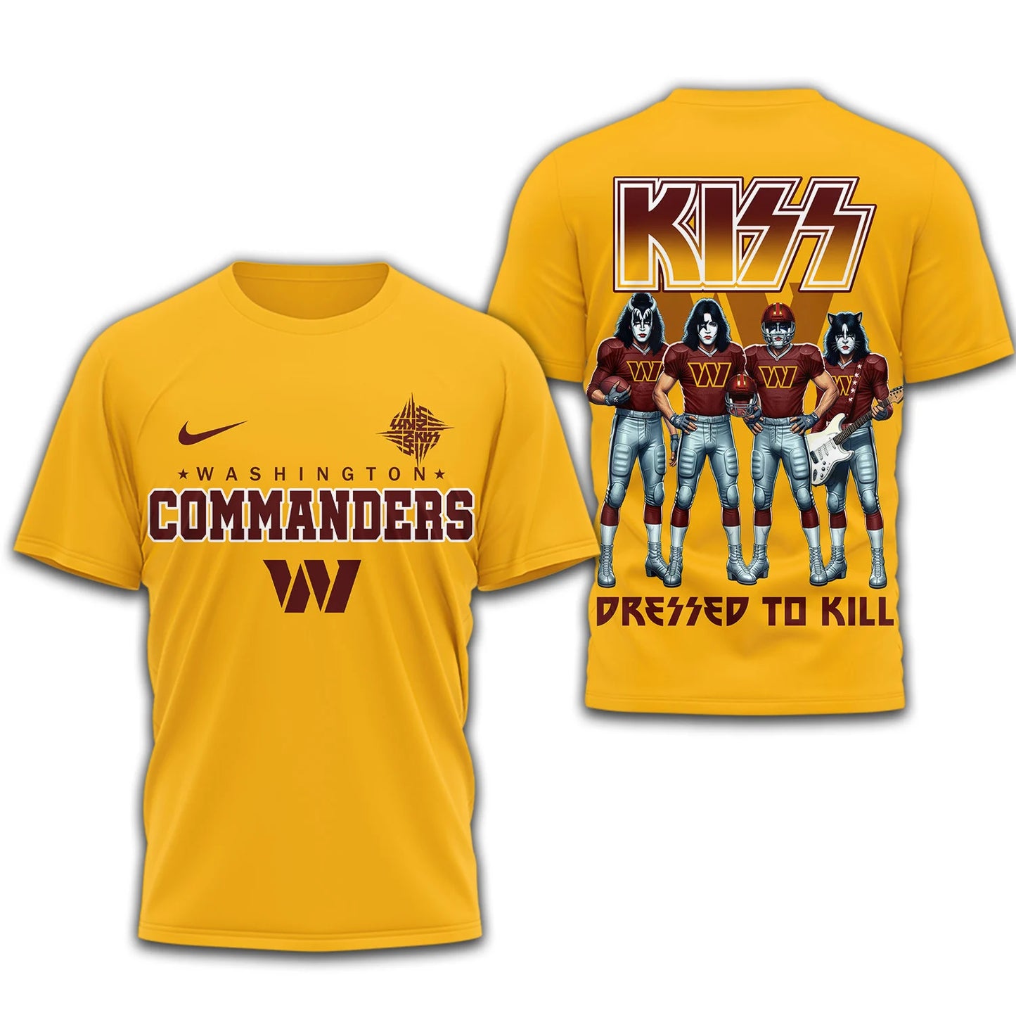 LIMITED EDITION - NEW CUSTOMIZED NFL12 WTC WASHINGTON COMMANDERS T-SHIRT | MULTIPLE COLORS AVAILABLE