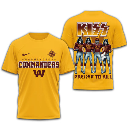 LIMITED EDITION - NEW CUSTOMIZED NFL12 WTC WASHINGTON COMMANDERS T-SHIRT | MULTIPLE COLORS AVAILABLE
