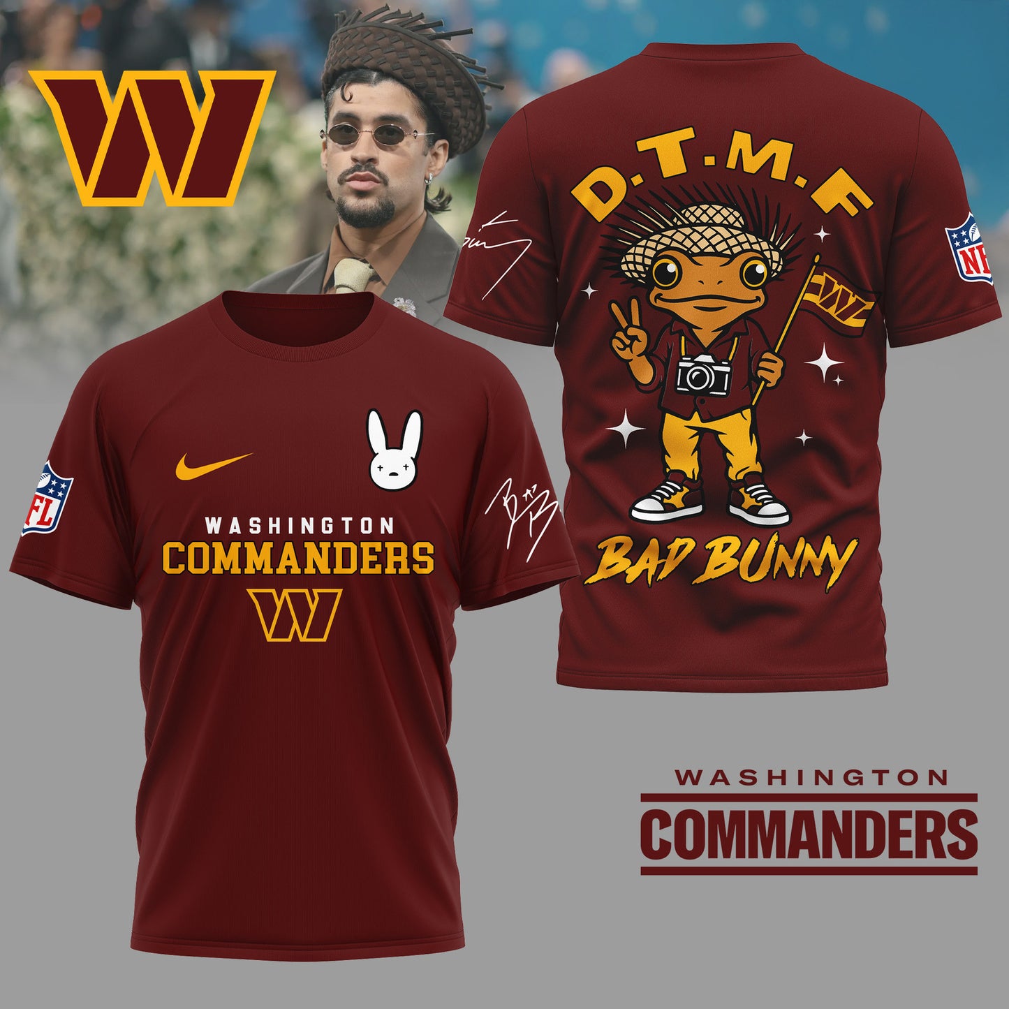 LIMITED EDITION - NEW CUSTOMIZED NFL12 WTC WASHINGTON COMMANDERS T-SHIRT, HOODIE, ZIP HOODIE