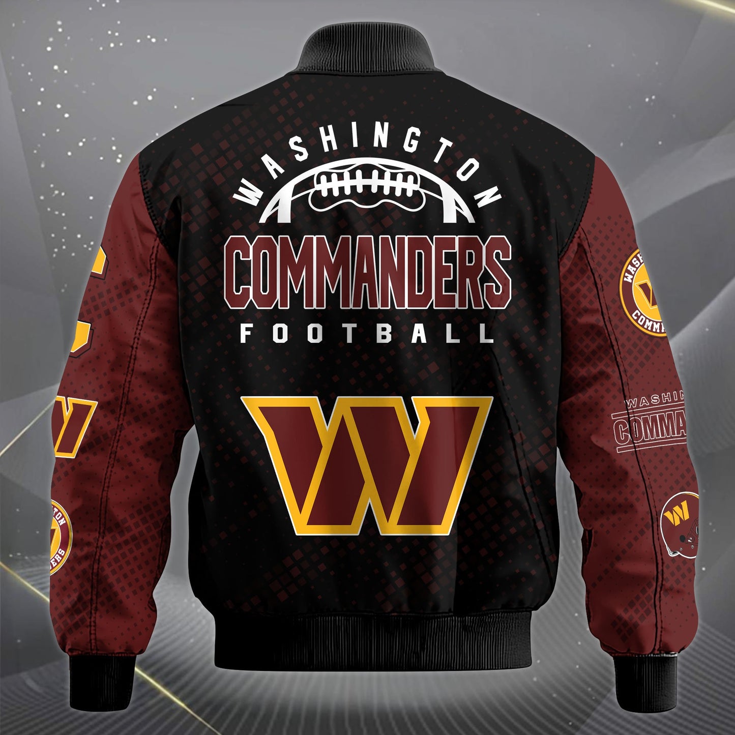 LIMITED EDITION - NEW CUSTOMIZED NFL12 WTC WASHINGTON COMMANDERS SATIN VARSITY JACKET & LONG PANTS