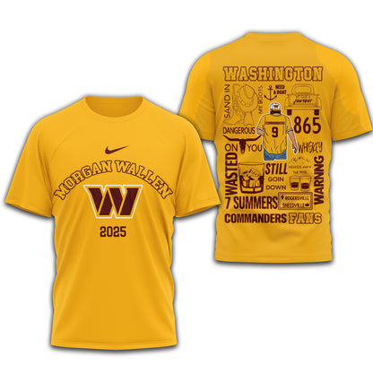 LIMITED EDITION - NEW CUSTOMIZED NFL12 WTC WASHINGTON COMMANDERS T-SHIRT | MULTIPLE COLORS AVAILABLE
