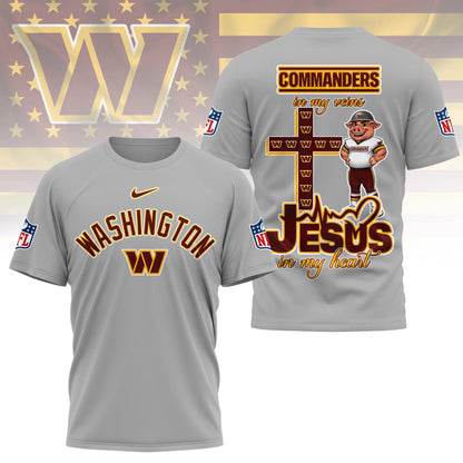 LIMITED EDITION - NEW CUSTOMIZED NFL12 WTC WASHINGTON COMMANDERS T-SHIRT | MULTIPLE COLORS AVAILABLE