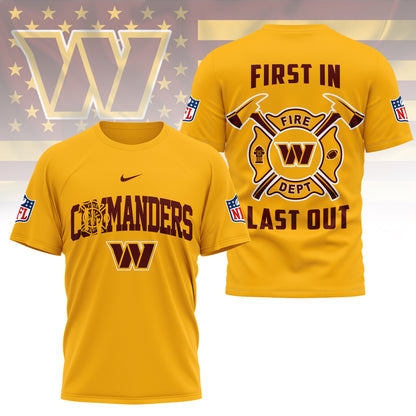 LIMITED EDITION - NEW CUSTOMIZED NFL12 WTC WASHINGTON COMMANDERS T-SHIRT | MULTIPLE COLORS AVAILABLE