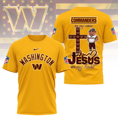 LIMITED EDITION - NEW CUSTOMIZED NFL12 WTC WASHINGTON COMMANDERS T-SHIRT | MULTIPLE COLORS AVAILABLE