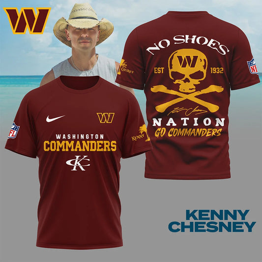 LIMITED EDITION - NEW CUSTOMIZED NFL12 WTC WASHINGTON COMMANDERS T-SHIRT | MULTIPLE COLORS AVAILABLE