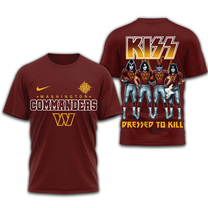 LIMITED EDITION - NEW CUSTOMIZED NFL12 WTC WASHINGTON COMMANDERS T-SHIRT | MULTIPLE COLORS AVAILABLE