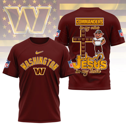 LIMITED EDITION - NEW CUSTOMIZED NFL12 WTC WASHINGTON COMMANDERS T-SHIRT | MULTIPLE COLORS AVAILABLE