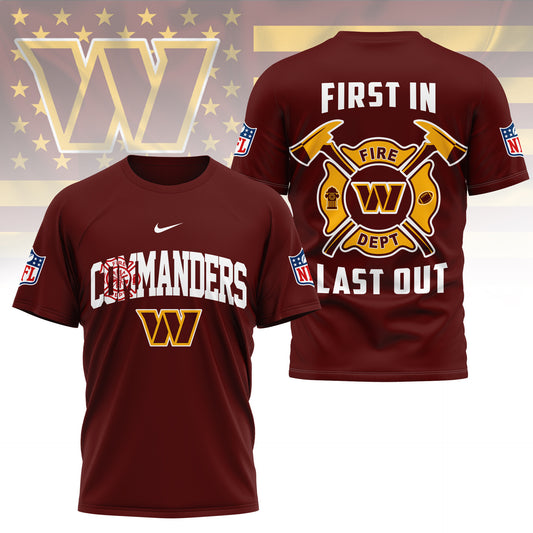 LIMITED EDITION - NEW CUSTOMIZED NFL12 WTC WASHINGTON COMMANDERS T-SHIRT | MULTIPLE COLORS AVAILABLE