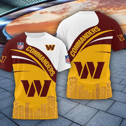 LIMITED EDITION - NEW CUSTOMIZED NFL12 WTC WASHINGTON COMMANDERS UNISEX T-SHIRT, POLO, HOODIE & JACKETS