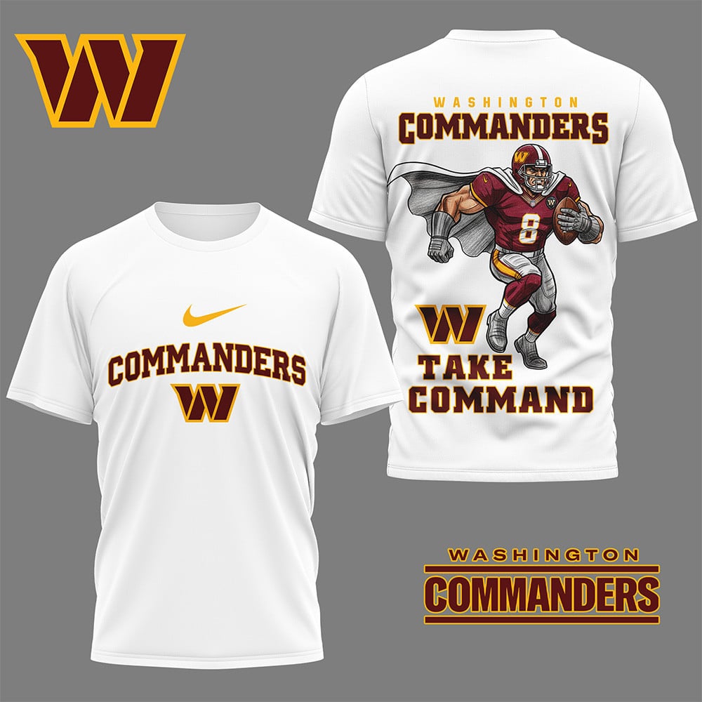 LIMITED EDITION - NEW CUSTOMIZED NFL12 WTC WASHINGTON COMMANDERS NATION GEAR 3D SHIRT