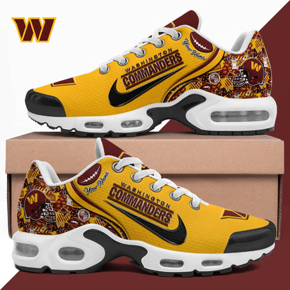 LIMITED EDITION - NEW CUSTOMIZED NFL12 WTC WASHINGTON COMMANDERS UNISEX AIR MAX PLUS SNEAKERS