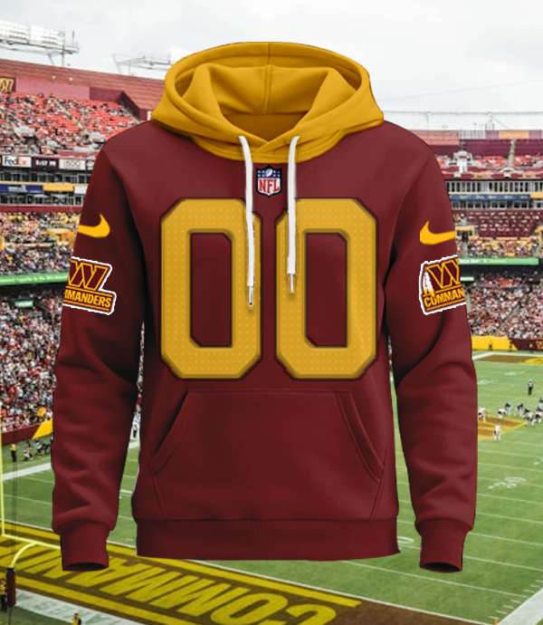 LIMITED EDITION - NEW CUSTOMIZED NFL12 WTC WASHINGTON COMMANDERS UNISEX T-SHIRT, POLO, HOODIE & JACKETS
