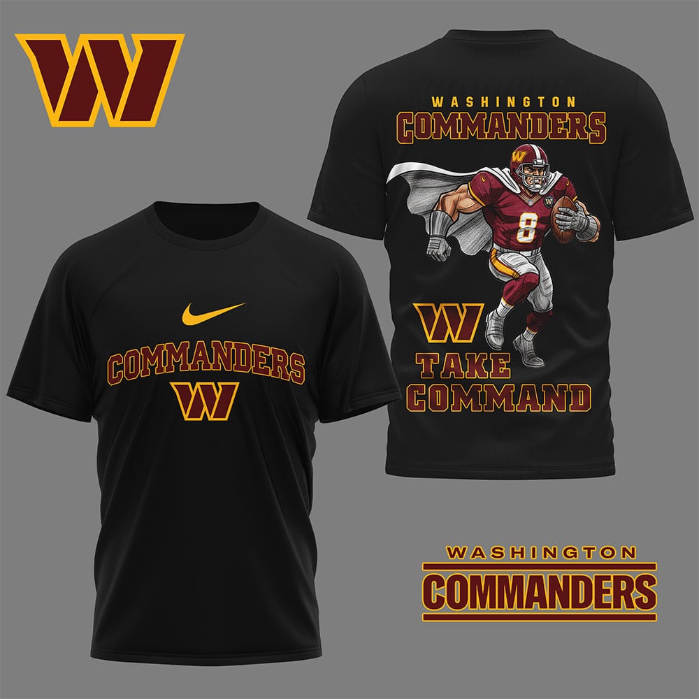 LIMITED EDITION - NEW CUSTOMIZED NFL12 WTC WASHINGTON COMMANDERS NATION GEAR 3D SHIRT