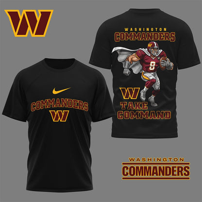 LIMITED EDITION - NEW CUSTOMIZED NFL12 WTC WASHINGTON COMMANDERS NATION GEAR 3D SHIRT