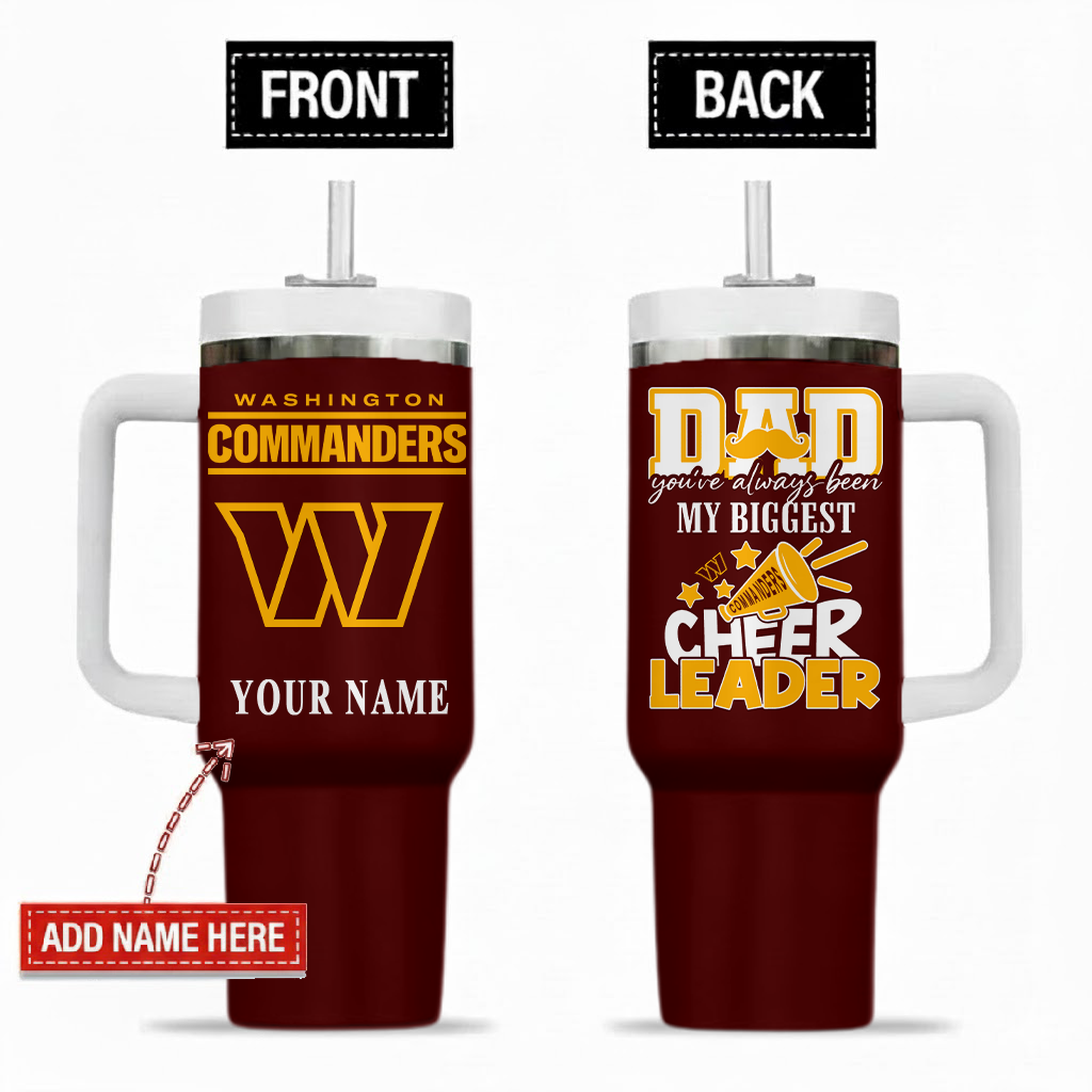 [SPECIAL OFFER] NEW CUSTOMIZED NFL12 WTC WASHINGTON COMMANDERS 40OZ TUMBLER