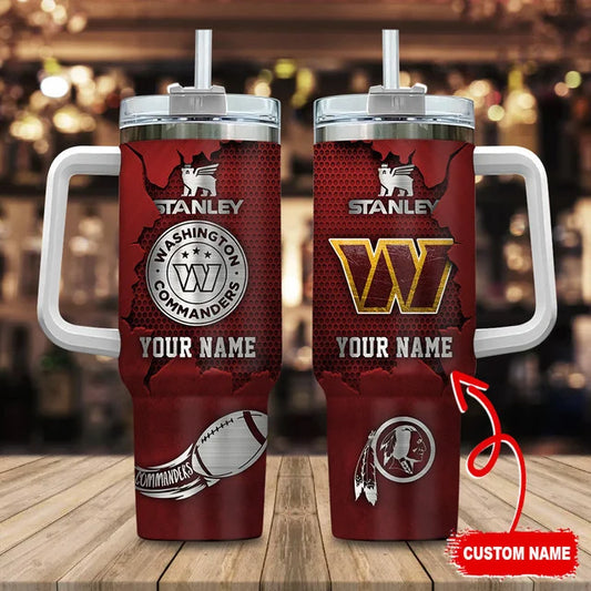 LIMITED EDITION - NEW CUSTOMIZED NFL12 WTC WASHINGTON COMMANDERS TUMBLER CUP