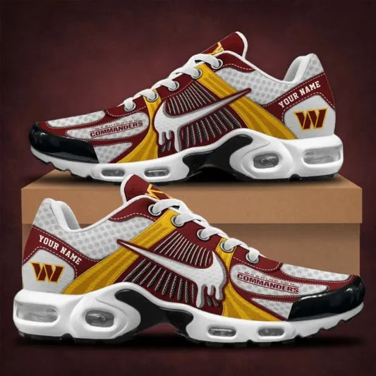 LIMITED EDITION - NEW CUSTOMIZED NFL12 WTC WASHINGTON COMMANDERS UNISEX AIR MAX PLUS SNEAKERS