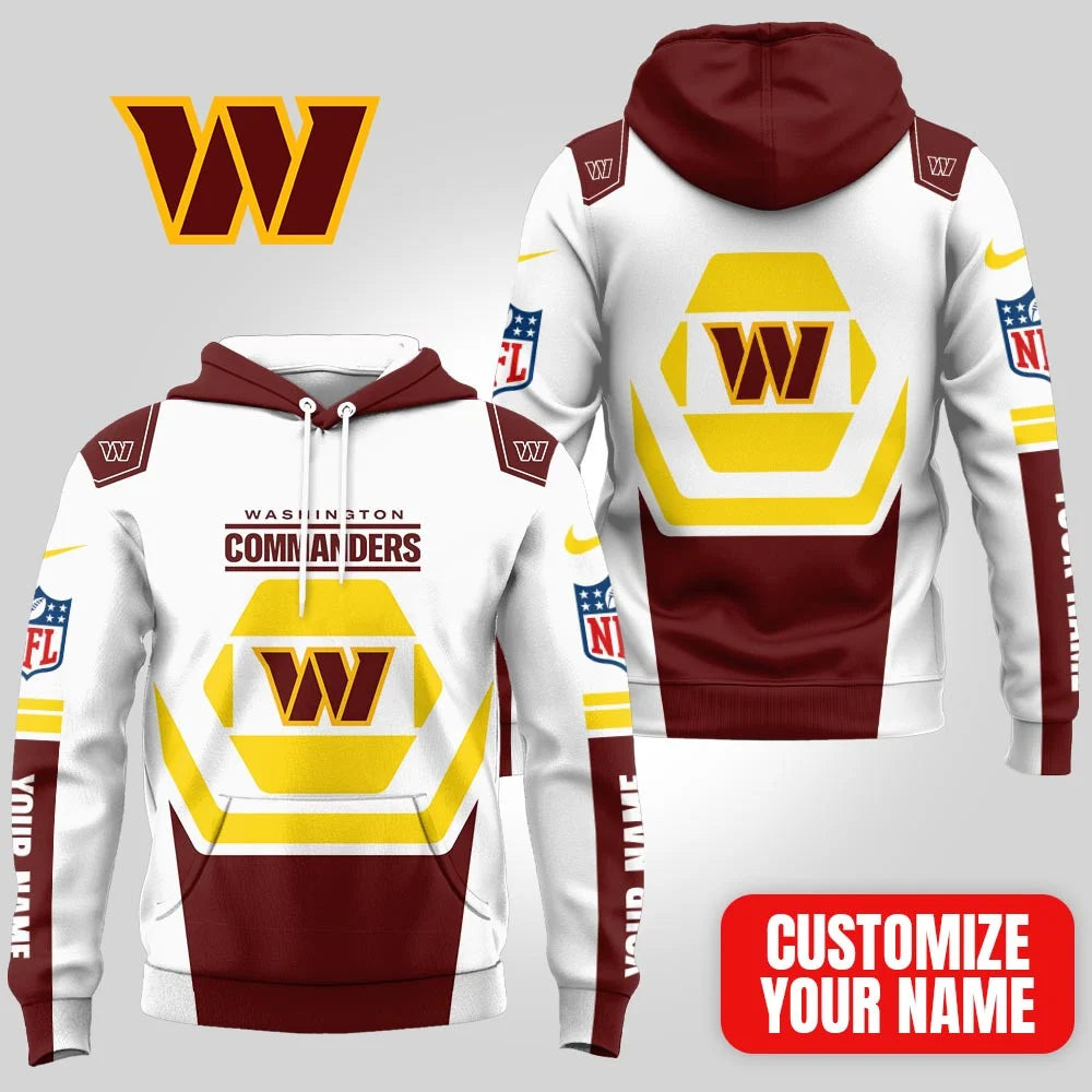 LIMITED EDITION - NEW CUSTOMIZED NFL12 WTC WASHINGTON COMMANDERS UNISEX T-SHIRT, POLO, HOODIE & JACKETS