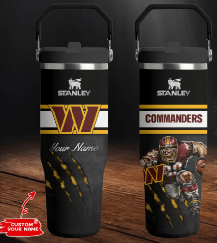 LIMITED EDITION - NEW CUSTOMIZED NFL12 WTC WASHINGTON COMMANDERS TUMBLER CUP