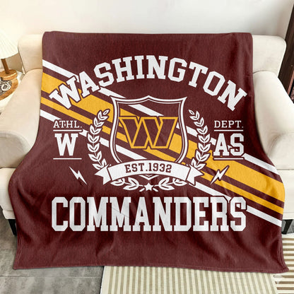 LIMITED EDITION - NEW CUSTOMIZED NFL12 WTC WASHINGTON COMMANDERS NORMAL & FLEECE BLANKET
