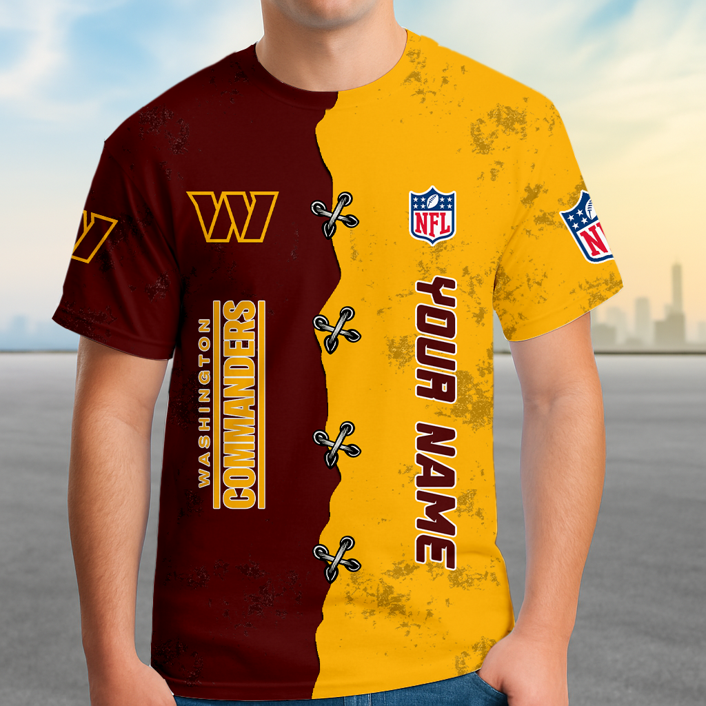 LIMITED EDITION - NEW CUSTOMIZED NFL12 WTC WASHINGTON COMMANDERS UNISEX T-SHIRT, POLO, HOODIE & JACKETS
