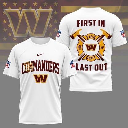 LIMITED EDITION - NEW CUSTOMIZED NFL12 WTC WASHINGTON COMMANDERS T-SHIRT | MULTIPLE COLORS AVAILABLE