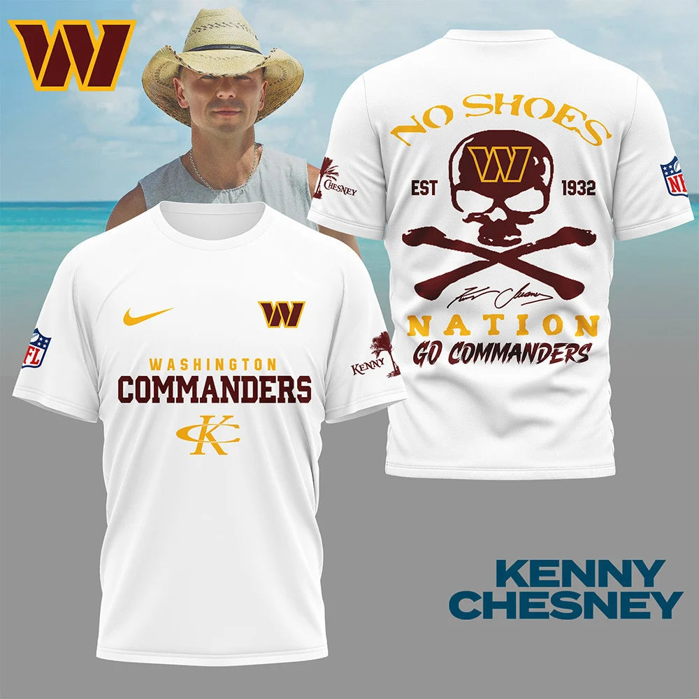 LIMITED EDITION - NEW CUSTOMIZED NFL12 WTC WASHINGTON COMMANDERS T-SHIRT | MULTIPLE COLORS AVAILABLE