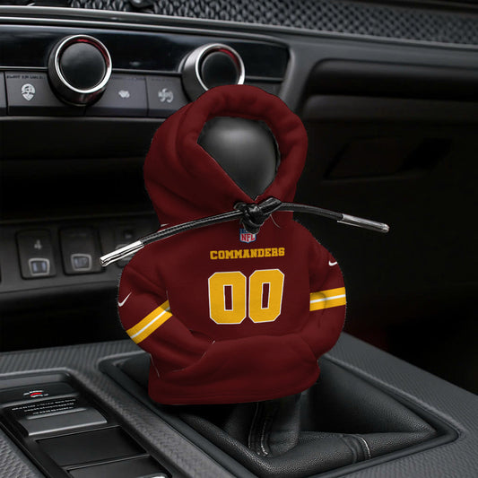 LIMITED EDITION - NEW CUSTOMIZED NFL12 WTC WASHINGTON COMMANDERS AUTOMOTIVE HOODIE SHIFT KNOB COVER