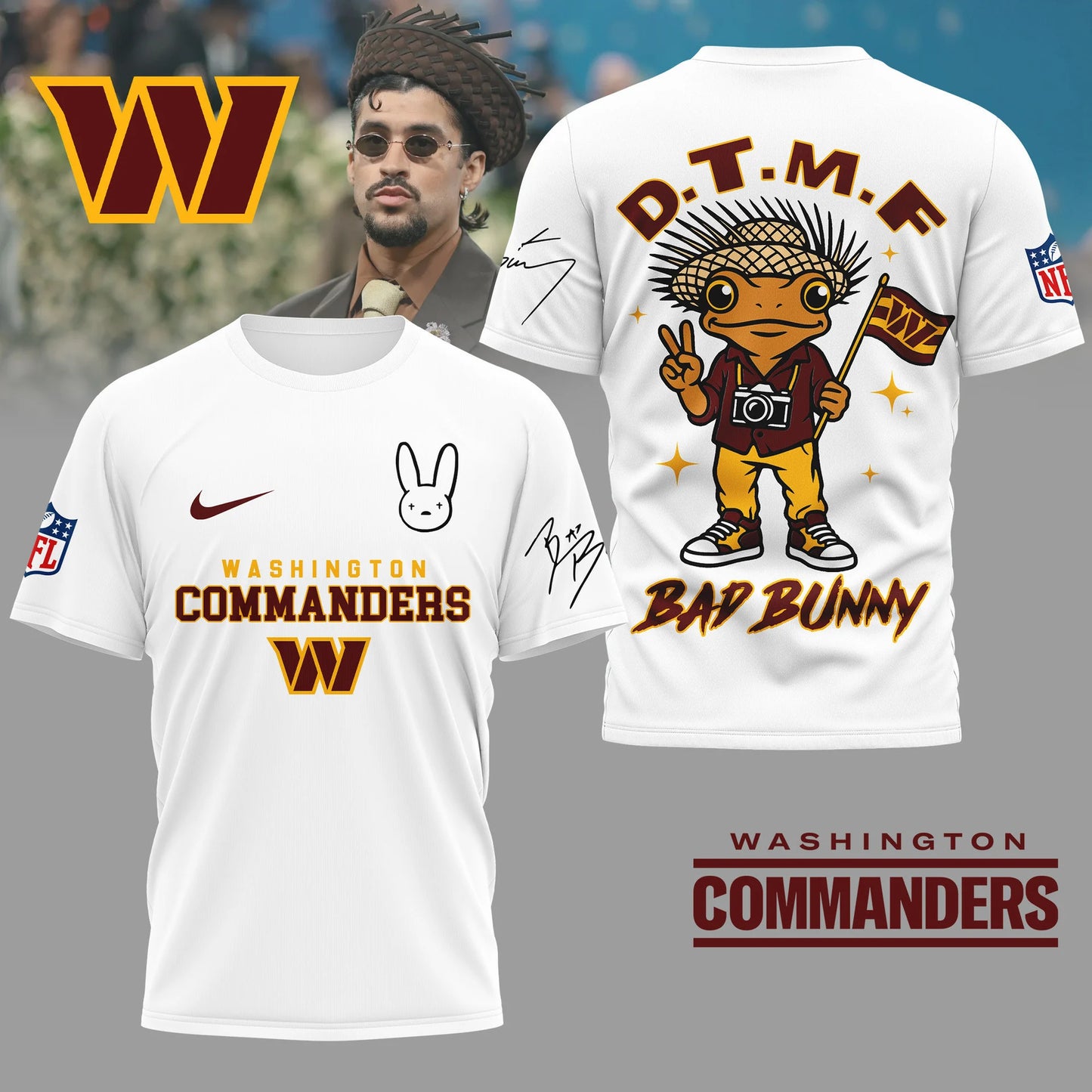 LIMITED EDITION - NEW CUSTOMIZED NFL12 WTC WASHINGTON COMMANDERS T-SHIRT, HOODIE, ZIP HOODIE