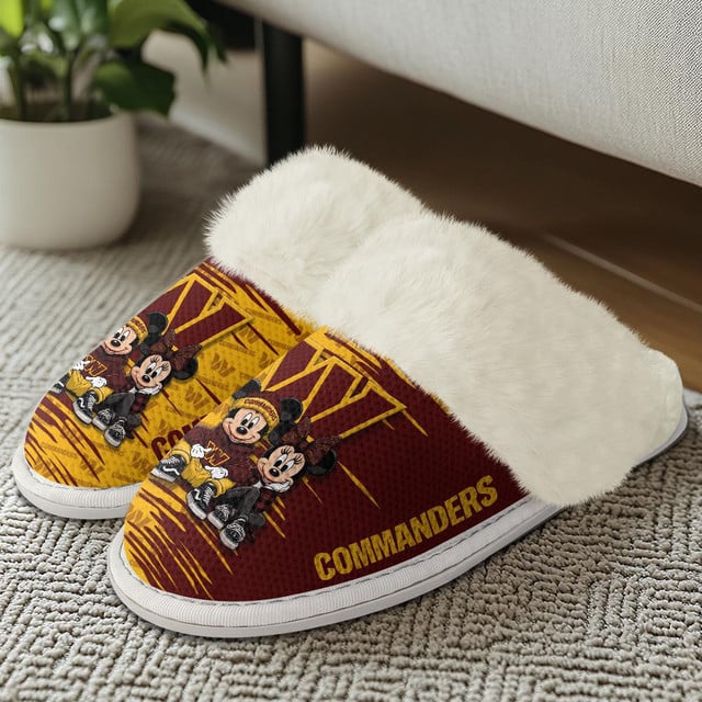 [SPECIAL OFFER] NEW CUSTOMIZED NFL12 WTC WASHINGTON COMMANDERS COTTON SLIPPERS