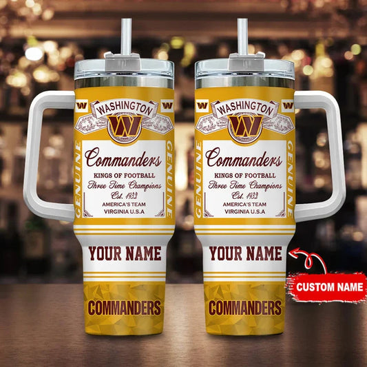 LIMITED EDITION - NEW CUSTOMIZED NFL12 WTC WASHINGTON COMMANDERS TUMBLER CUP
