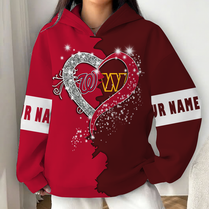 LIMITED EDITION - NEW CUSTOMIZED NFL12 WTC WASHINGTON COMMANDERS x MLB28 WNS WASHINGTON NATIONALS UNISEX T-SHIRT, POLO, HOODIE & JACKETS