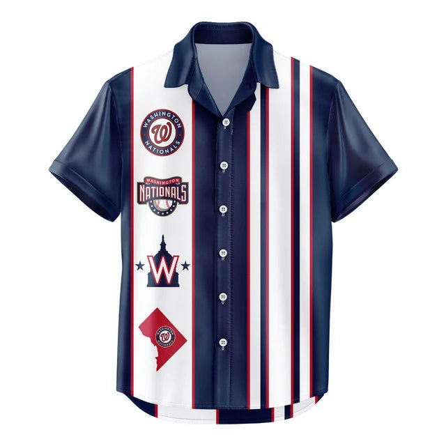LIMITED EDITION - NEW CUSTOMIZED MLB28 WNS WASHINGTON NATIONALS UNISEX HAWAIIAN SHIRT