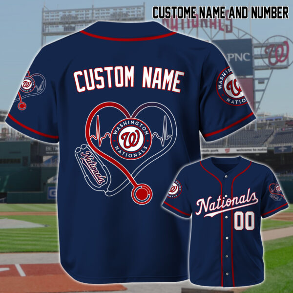 LIMITED EDITION - NEW CUSTOMIZED MLB28 WA NATIONALS BASEBALL JERSEY