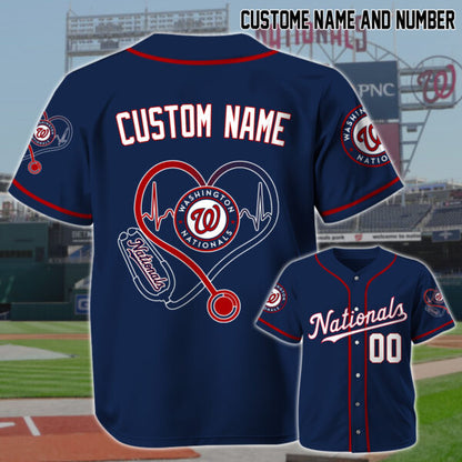 LIMITED EDITION - NEW CUSTOMIZED MLB28 WA NATIONALS BASEBALL JERSEY