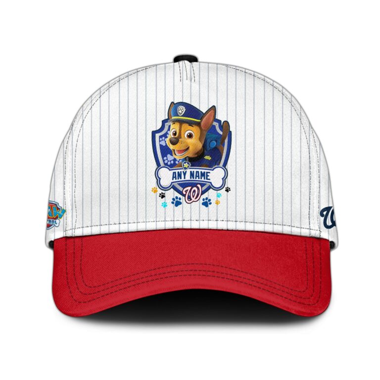 LIMITED EDITION - NEW CUSTOMIZED MLB28 WNS WASHINGTON NATIONALS x PAW PATROL BASEBALL JERSEY & CAP