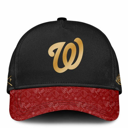 LIMITED EDITION - NEW CUSTOMIZED MLB28 WNS WASHINGTON NATIONALS x HARRY POTTER BASEBALL JERSEY & CAP