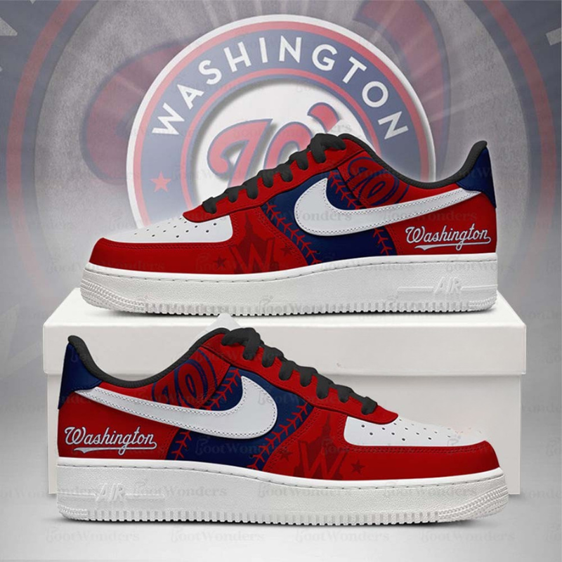 LIMITED EDITION - NEW CUSTOMIZED MLB28 WA NATIONALS AF1 SHOES