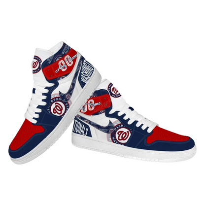LIMITED EDITION - NEW CUSTOMIZED MLB28 WA NATIONALS AIR JORDAN SNEAKERS